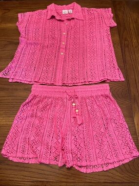 Goa Beachwear‎ by Japra Pink Two-Piece Set, size medium